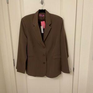 Edikted Oversized Classic Brown Blazer